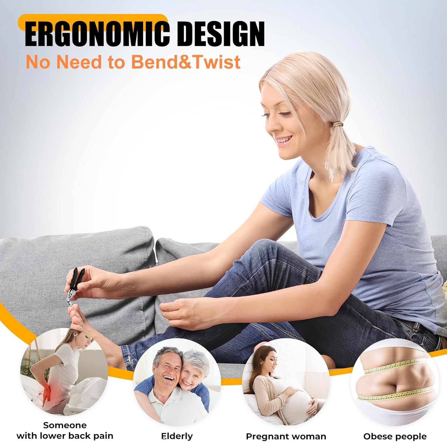 Zehennagelknipser für Senioren mit dicken Zehennägeln, Strumpffüller 2025 Weihnachtsgeschenke für Männer, Frauen, Erwachsene, eingewachsene Zehennagelknipser, robuste, großflächige Nagelknipser mit verbesserter Schrägkante.